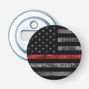 Firefighter Thin Red Line Flagga Flasköppnare