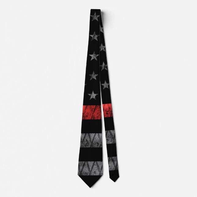 Firefighter Thin Red Line Flagga Slips (Framsida)
