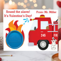 Firefighter Valentines Play Doh-presentkort