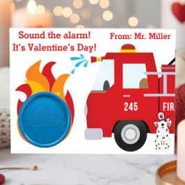 Firefighter Valentines Play Doh-presentkort Tilläggskort