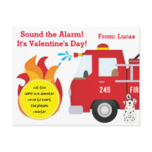 Firefighter Valentines Play Doh-presentkort