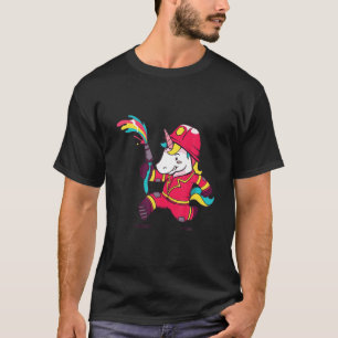 Firefighter Volunr Firefighters Unicorn Firefighte T Shirt