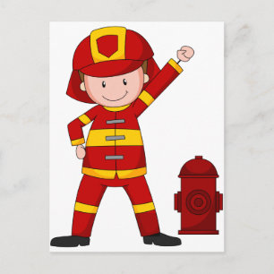 Firefighter Vykort