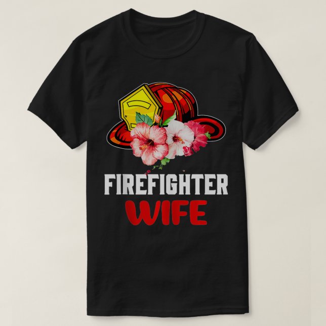 Firefighter Wife T Shirt (Design framsida)