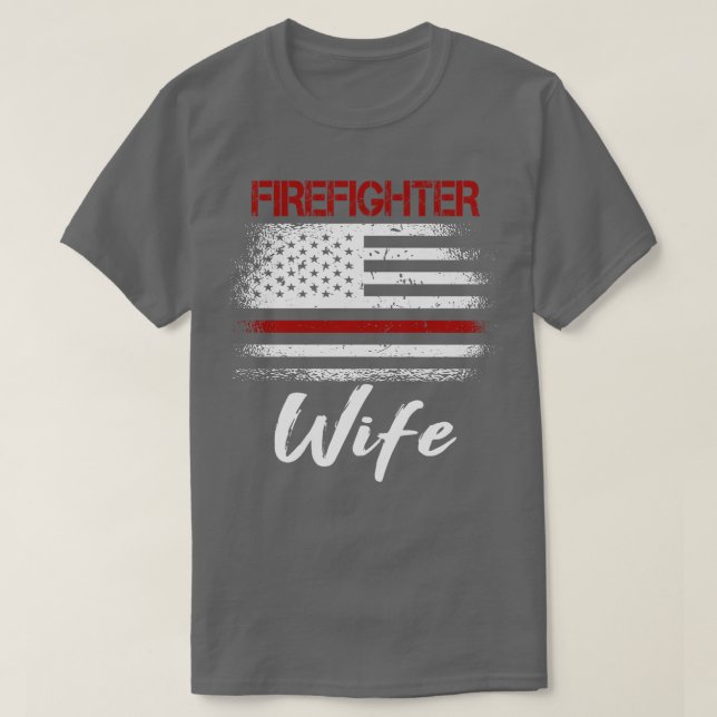 Firefighter Wife T Shirt (Design framsida)