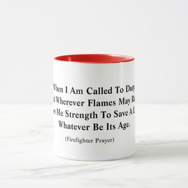 Firefighters Prayer Mugg (Center)