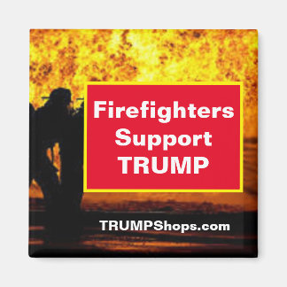 Firefighters Support TRUMP-magnet Magnet
