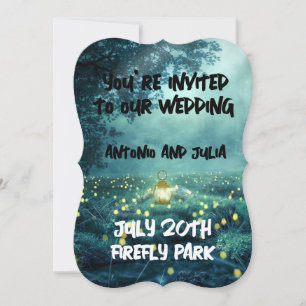 FIREFLIE NATT TID FANTASY WEDTING-INBJUDANDE INBJUDNINGAR