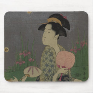 Fireflies 1793 (färgträsnittet) musmatta