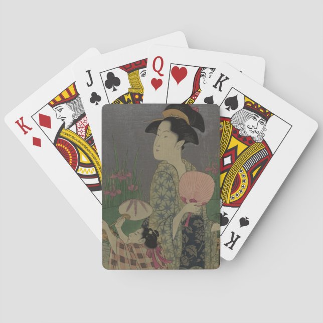 Fireflies 1793 (färgträsnittet) spel kort (Baksidan)