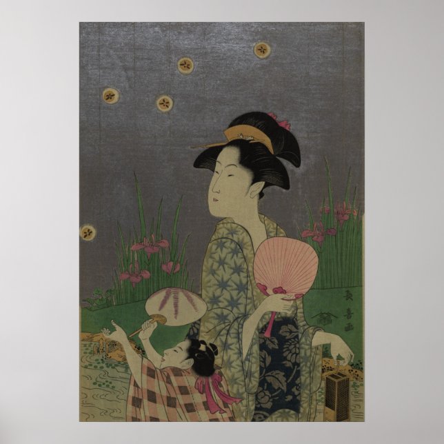 Fireflies, 1793 (träsket färg) poster (Framsidan)