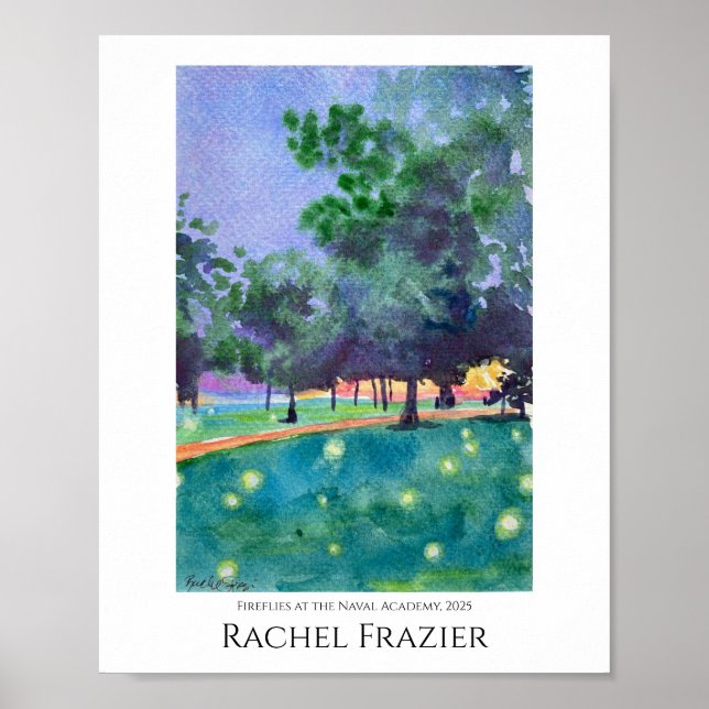 Fireflies at the Naval Academy Poster (Framsidan)