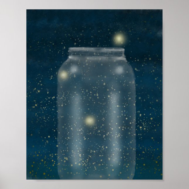 Fireflies & Burk Painting Poster (Framsidan)