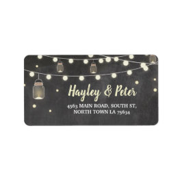 Fireflies Elegant Chalk Adressetiketters Stickers Adressetikett