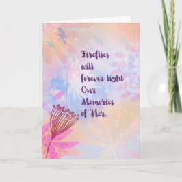 Fireflies’ Flight Sympathy Card – Loss of a Child Kort