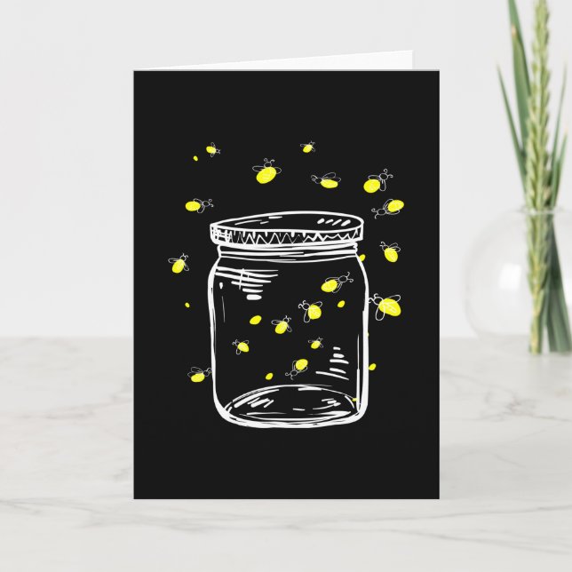Fireflies Glas Burk Firefly Kort (Framsida)