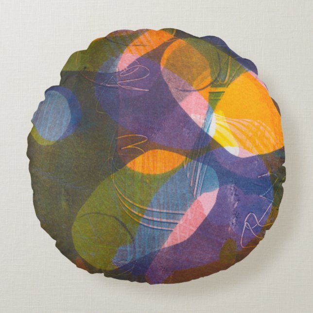 Fireflies I Rund Kudde (Framsidan)