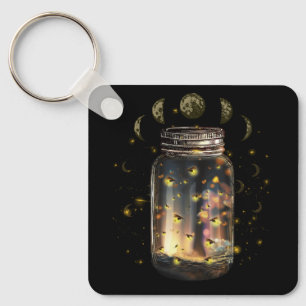 Fireflies Kryp in Burk Firefly Lightning Insekter Nyckelring