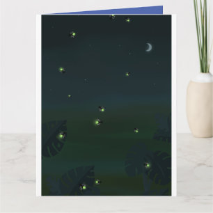 FIREFLIES LIGHTEING KRYP BIRTHDAY GREETY CARDS KORT