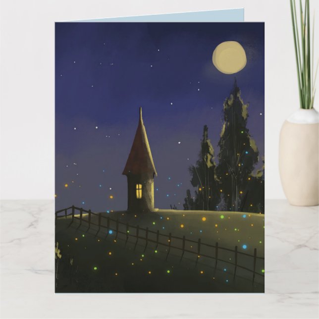 FIREFLIES LIGHTEING KRYP BIRTHDAY GREETY CARDS KORT (Framsida)
