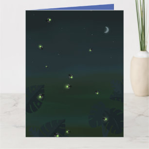 FIREFLIES LIGHTEING KRYP BIRTHDAY GREETY CARDS KORT