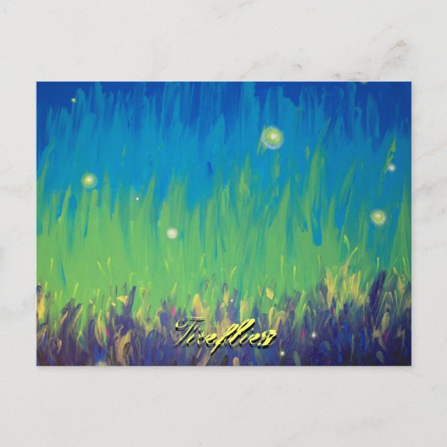 Fireflies vycard vykort (Framsida)