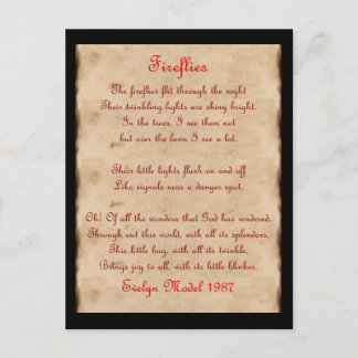Fireflies Vykort