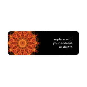 Fireflower Kaleidoscope Returadress Etikett
