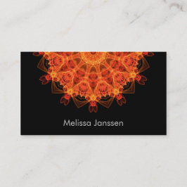 FireFlower - mandala Visitkort