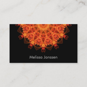 FireFlower - mandala Visitkort