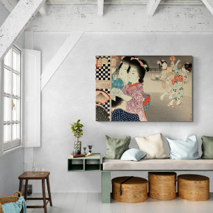 Firefly Cage - Ukiyo-e Vintage Japanska Canvastryck