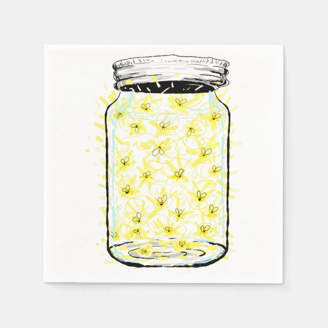 Firefly Frenzy Pappersservett (Framsidan)