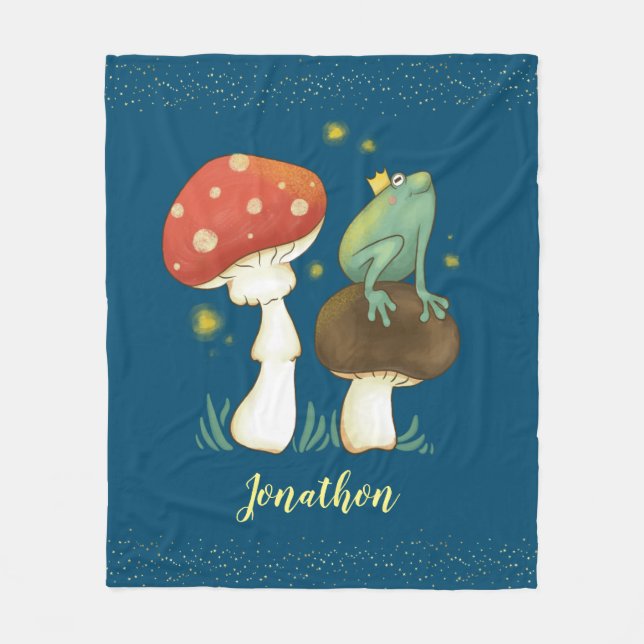 Firefly Frog Prince Personlig Fleece Blanket (Framsidan)