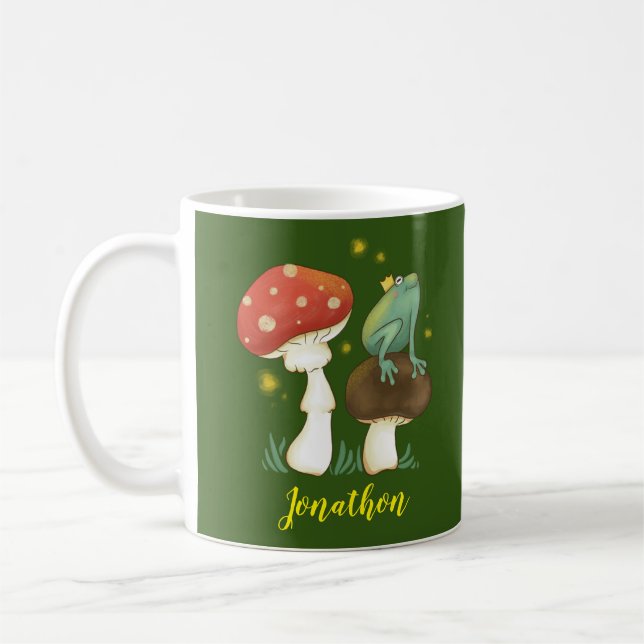 Firefly Frog Prince Personlig Kaffemugg (Vänster)