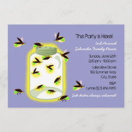 Firefly Frolic Party Inbjudningar