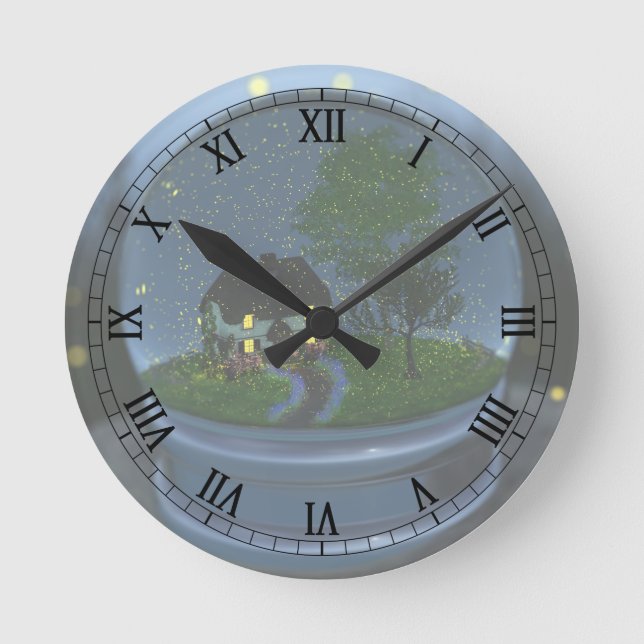 Firefly Globe Clock Rund Klocka (Framsida)