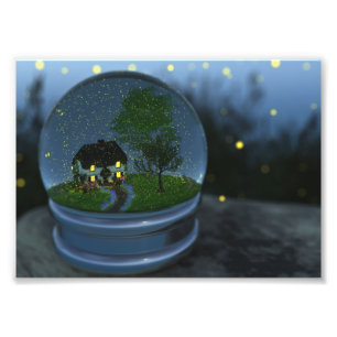 Firefly Globe Photo Print Fototryck