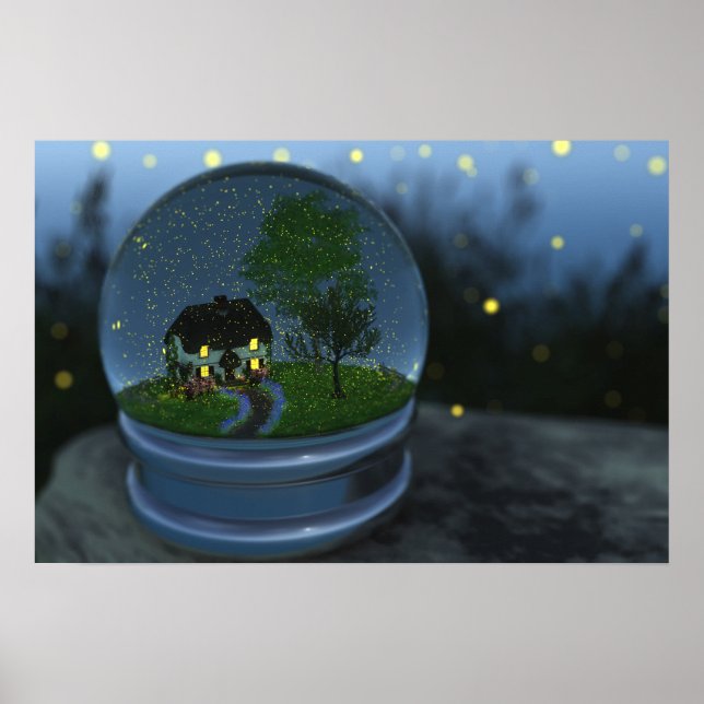 Firefly Globe Print Poster (Framsidan)