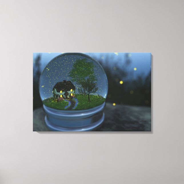 Firefly Globe Wrapped Canvas (Framsida)