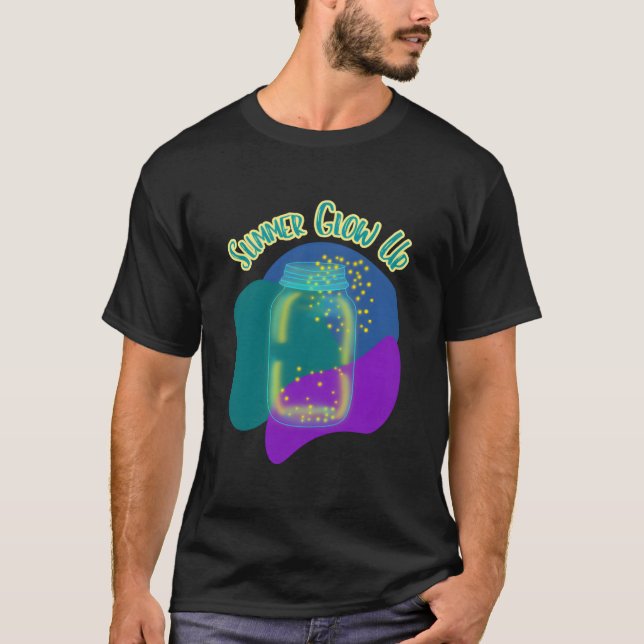 Firefly Lightning Bug Sommar Glöd Up Boho Camp T Shirt (Framsida)