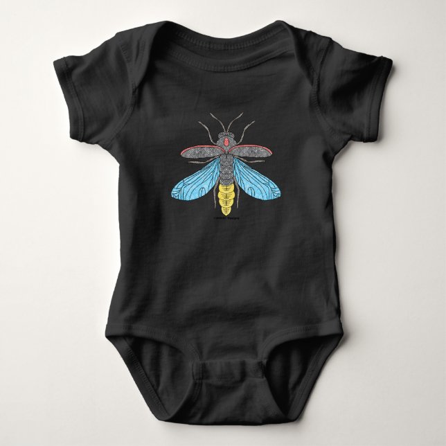 Firefly (livlig) - Baby Bodyoverall T Shirt (Framsida)