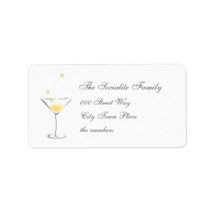 Firefly Martini Adressetikett