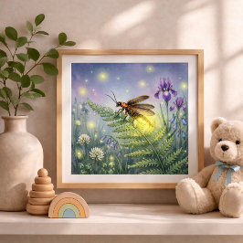 Firefly Små Insekter Barnkammare Poster