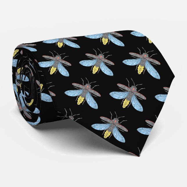 Firefly (svart) - Neck Tie Slips (Rullad)