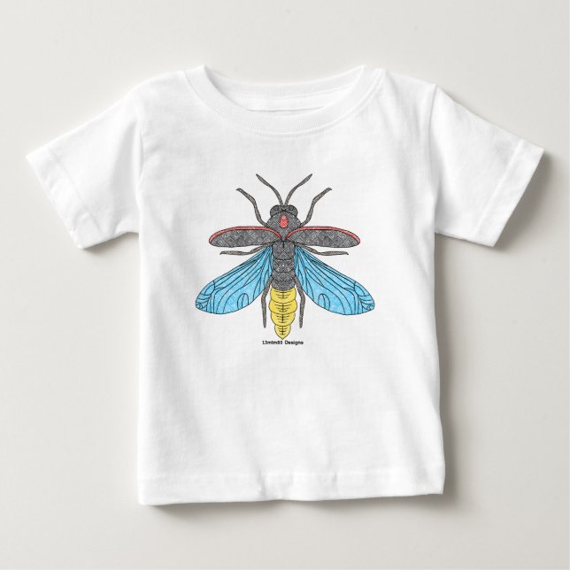 Firefly (vit) - Baby T-Shirt (Framsida)