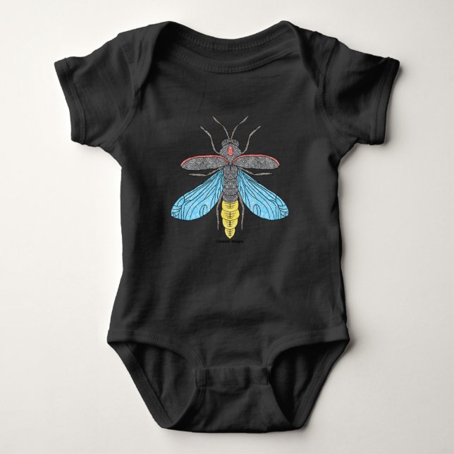 Firefly (vivid) - Baby Bodykostym T Shirt (Framsida)