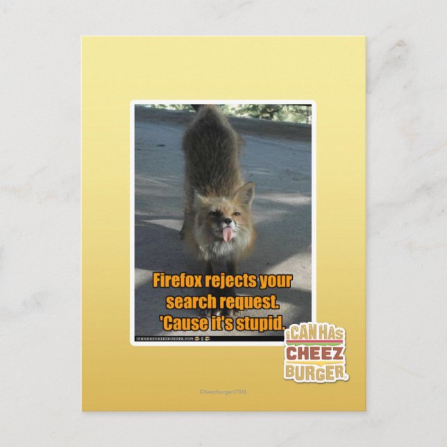 Firefox-avslag Vykort (Framsida)