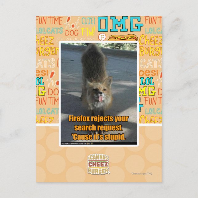 Firefox-avslag Vykort (Framsida)