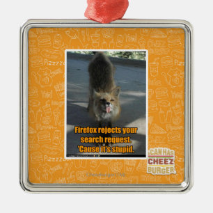 Firefox utskottsvaror julgransprydnad metall