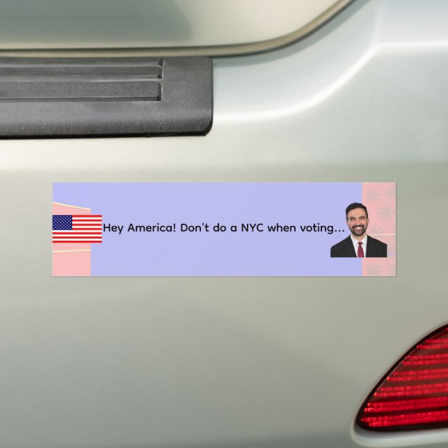 FIREFOXNEWS ONLINE™ Mamdani MEME Bumper Sticker Bildekal (På Bil)
